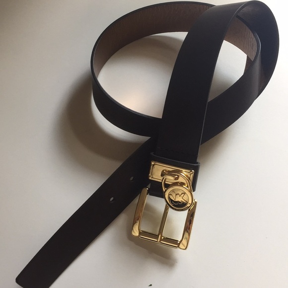 Michael Kors Accessories - NWT Michael Kors brown synthetic leather belt sz M
